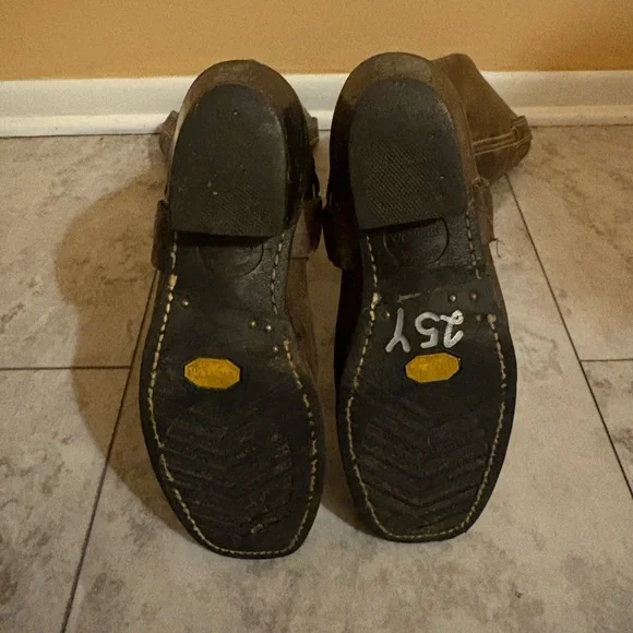 Frye Harness 15R Leather Boots in Chocolate - Picture 10 of 13